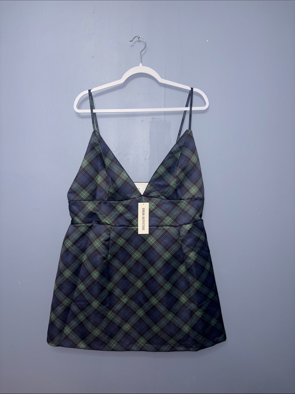 Urban Outfitters • Navy Plaid Dress (NWT)